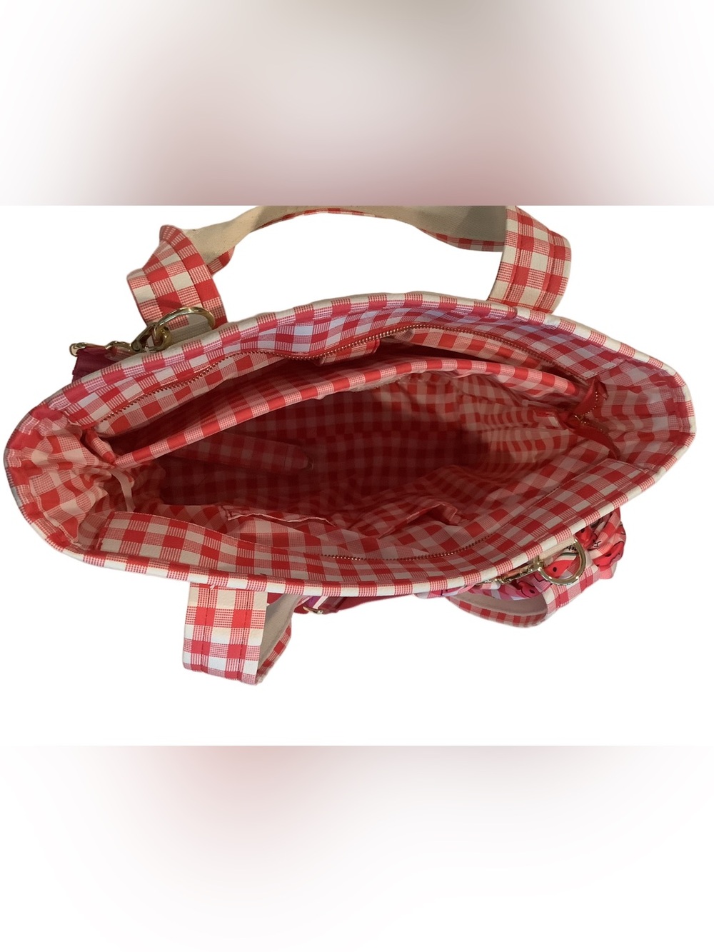 Betsey Johnson Watermelon Canvas Tote Bag Viral New - Picture 3 of 7